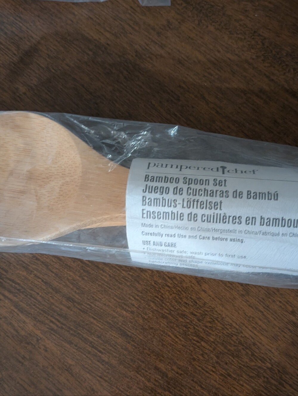 Pampered Chef Bamboo Spoon Set